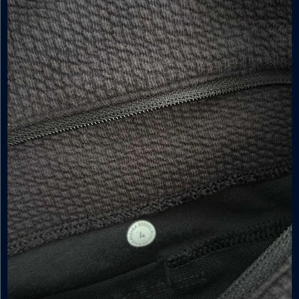 lululemon athletica Scuba Textured Charcoal Hoodie
